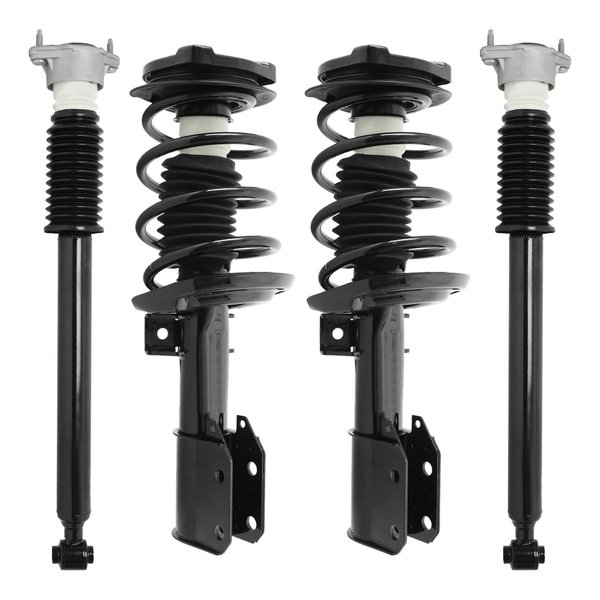 Unity 4-11480-254870-001 Front and Rear Complete Strut Assembly Shock Kit 4-11480-254870-001